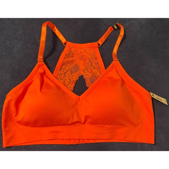 Torrid Lace Back Bright Coral Bralette NWT SIZE 2 (18/20) - Picture 5 of 12